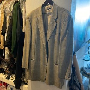 Vintage Giorgio Armani plaid mens sport coat size 46